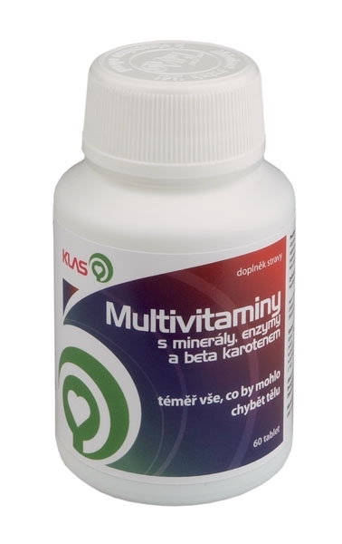 Klas Multivitaminy s minerály, enzymy a beta karotenem, 60 tbl.